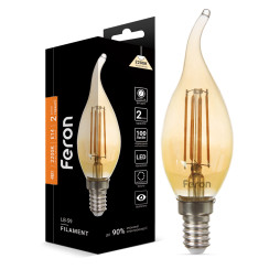 LED lamp Feron Filament LB-59 4W E14 2200K candle in the wind