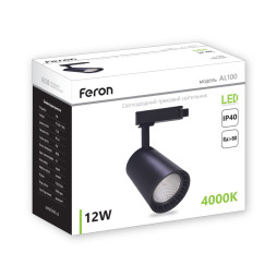 LED track light Feron AL100 12W 4000K black