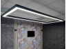 LED pendant, ceiling lamp "Tetragon" rectangle 110-240V 270W 38900lm 6000k 2000*1000, external driver, black LEDUA