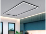 LED pendant, ceiling lamp "Tetragon" rectangle 110-240V 270W 38900lm 6000k 2000*1000, external driver, black LEDUA
