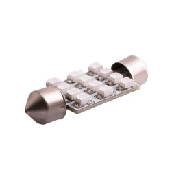 LED car lamp S85-39mm-12smd 3528 blue 12V LEDUA