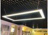 LED pendant lamp, ceiling lamp "Tetragon" rectangle 110-240V 324W 38900lm 4500k 2000*1000, external driver LEDUA