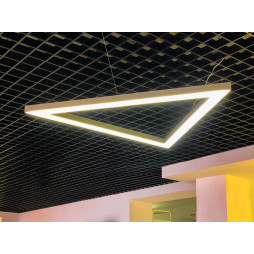 LED pendant lamp, ceiling lamp "Delta" triangle 110-240V 120W 13000Lm 4500k 1000*1000*1000, external driver LEDUA