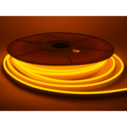 LED neon 6*12mm 120led 2835 24V 9W/m IP65, yellow (coil 25m) #64-Y AVT (1022845)