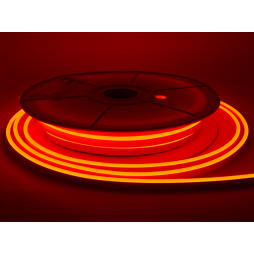 LED neon 6*12mm 120led 2835 24V 9W/m IP65, orange (coil 25m) #64-O AVT