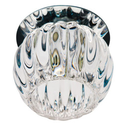 Built-in luminaire Feron JD93 under the lamp transparent matte chrome