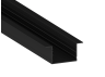 Aluminum profile for LED strip AL-29 1 meter black recessed LEDUA