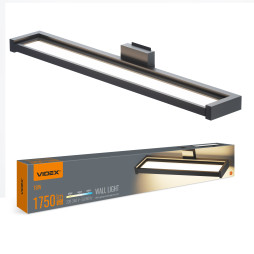 LED wall lamp with sensor VIDEX WL02 18W 2800K-4000K-6000K Black