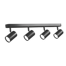 VIDEX lamp for 4xGU10 lamp surface-mounted swivel black VL-SPF05B-WPB