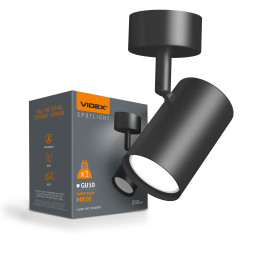 VIDEX lamp for GU10 lamp surface-mounted swivel black VL-SPF05B-BFB