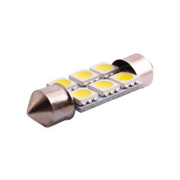 LED car lamp S85-36mm-6smd 5050 white 12V LEDUA