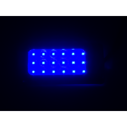LED car lamp PCB 3W blue (25*17-18) 12V LEDUA