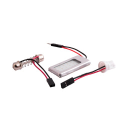 LED car lamp PCB 3W blue (25*17-18) 12V LEDUA