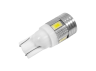 LED car lamp T10-5630-6smd with lens white 12V LEDUA