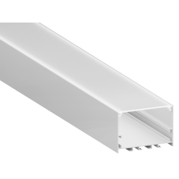Aluminum profile for LED strip AL-137 2 meters anodized surface-mounted suspended LEDUA
