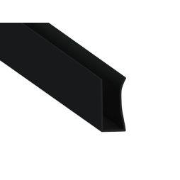 Aluminum profile for LED strip for glass AL-79 2 meters black LEDUA