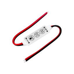 Mini dimmer with 3 buttons, 5-24V 1 channel, 6 A LEDUA