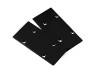 Aluminum profile for light LED stitching AL-39 1 meter black hanging/overlay LEDUA