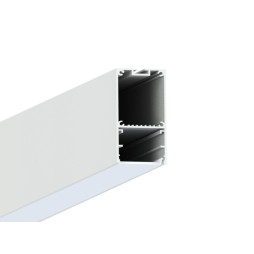 Aluminum profile for LED strip AL-44 2 meters white hanging/overlay LEDUA