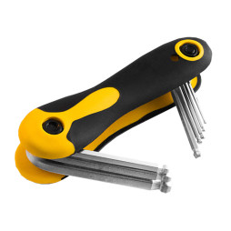 Set of folding hex keys with ball 7pcs LTL10005 Lemanso