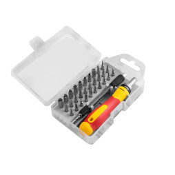 Set of interchangeable heads and bits with holder and extension 33pcs LTL10033 Lemanso