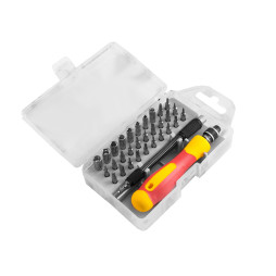 Set of interchangeable heads and bits with holder and extension 33pcs LTL10034 Lemanso