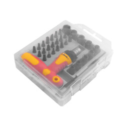 Set of interchangeable heads and bits with ratchet 33pcs LTL10036 Lemanso
