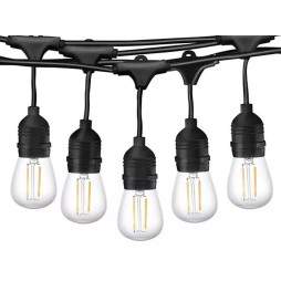 LED belt light garland IP65 220V 20xE27 + cable 10m + plug IP44 LMA501 Lemanso