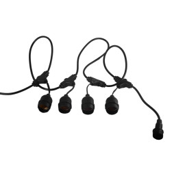 LED belt light garland connecting IP65 220V 20xE27 + cable 10m + plug IP44 LMA503 Lemanso