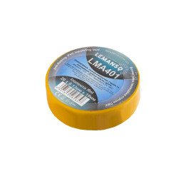 Insulating tape YapI 20 meters 0.13x19mm yellow LMA401 Lemanso