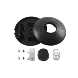 Round black foot switch button switch 317 LEDUA