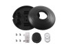 Round black foot switch button switch 317 LEDUA