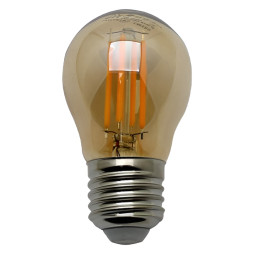 Lemanso lamp 4W G45 E27 COB 320LM 2200K 220V / LM389 amber ball, glass