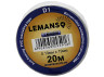 Lemanso Standard insulating tape 20 meters white / LMA006 (10pcs.)