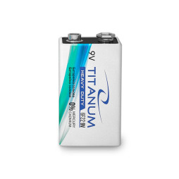 Salt battery 6F22 SHRINK Titanum