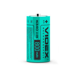 Li-lon battery 16340 (without protection) 800mAh 3.7V bulk10 /1pc Videx