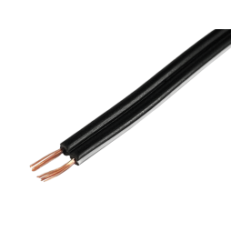 Acoustic wire 2x0.16mm ball screw, black, copper (packing 100m) 7-0340