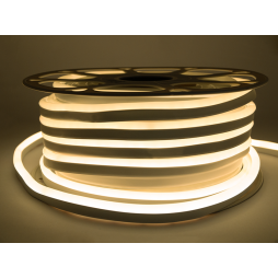 LED neon 8*16mm 12V 8W/m IP65, neutral white #55 (coil 25m) AVT
