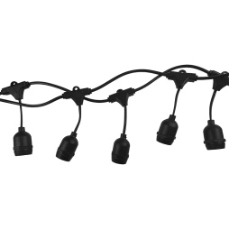 Garland belt-light LED connecting IP65 220V 15xE27 + cable 10m + plug IP44 LMA504 Lemanso