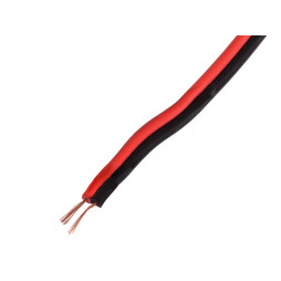 Acoustic wire ШВП 2х14\\0.12 24AWG red-black copper (packaging 100m) 7-0325