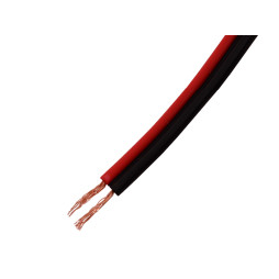 Wire ШВП 2х0.20 red-black copper (packaging 100m)
