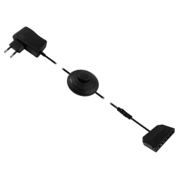 Set of driver 24W + foot switch + junction box 6 outputs, black 12V LEDUA