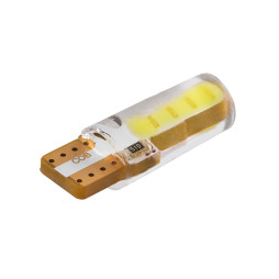 LED car lamp T10-COB-02 silicone white 12V LEDUA