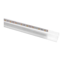 Clip LED plastic for lighting glass shelves 12V/DC 2.4w 500mm, white light, black wire LEDUA