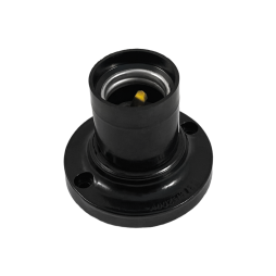 E27 bakelite lampholder straight to the wall black LM2521 Lemanso