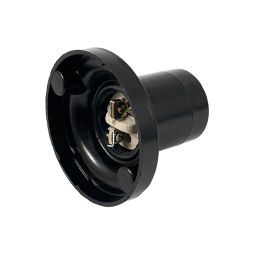 E27 bakelite lampholder straight to the wall black LM2521 Lemanso