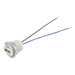 Ceramic G9 lampholder, LM2515 wires + nut Lemanso