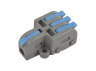 Connecting terminal (1+3) double-sided LMA2624 blue flags Lemanso