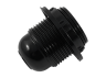 E27 bakelite lampholder, black thread with ring LM2506 Lemanso