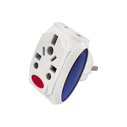 Adapter - adapter tourist white + blue LMA7302 Lemanso